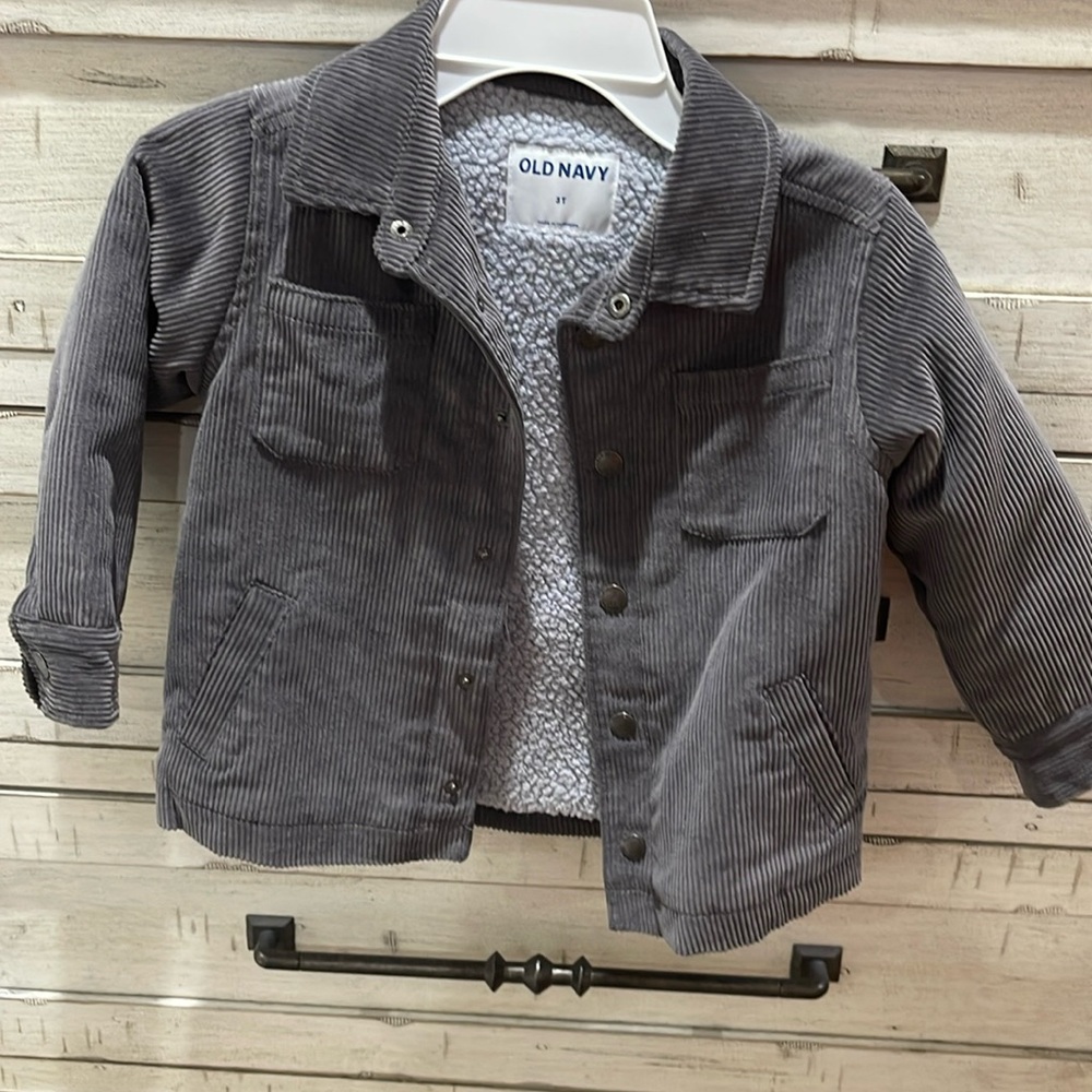 3T Old Navy fleec lined jacket